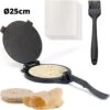 BooGoo® - Tortilla Pers Ø25CM - Inclusief Bakkwast En 100 Persvellen - Tortilla Press Roti Taco Maker - Tortillapan -Woonwinkel 1200x1200 1431