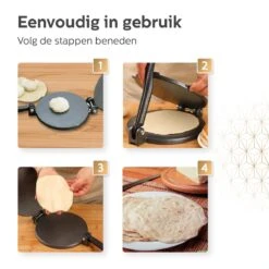 BooGoo® - Tortilla Pers Ø25CM - Inclusief Bakkwast En 100 Persvellen - Tortilla Press Roti Taco Maker - Tortillapan 16 BooGoo® - Tortilla Pers Ø25CM - Inclusief Bakkwast En 100 Persvellen - Tortilla Press Roti Taco Maker - Tortillapan -Woonwinkel 1200x1200 1436