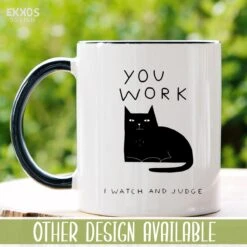 I Work Hard Kat Mok - Katten - Juf Cadeau - Meester Cadeau - Verjaardagscadeau - Cadeau - Verjaardag Cadeau Man - Cadeau Voor Man - Cadeau Voor Vrouw - Mokken - Theeglazen - Koffiekopjes -Woonwinkel 1200x1200 1442
