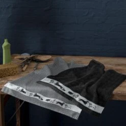 DDDDD Saar - 2x Theedoek & 2x Keukendoek - Black -Woonwinkel 1200x1200 1497