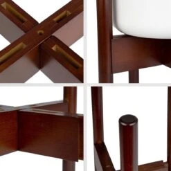 LifeGoods Planten Standaard - Uitschuifbare Bloempothouder - 20 Tot 30 Cm - Donker Bamboe -Woonwinkel 1200x1200 156