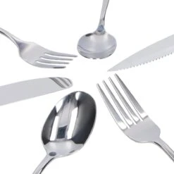 Deleca 8 Persoons Bestekset (48-delig) - Lepels, Messen, Vorken & Steakmessen - Vaatwasserbestendig - Zilver / RVS 19 Deleca 8 Persoons Bestekset (48-delig) - Lepels, Messen, Vorken & Steakmessen - Vaatwasserbestendig - Zilver / RVS -Woonwinkel 1200x1200 1565