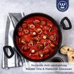 Westinghouse Hapjespan Inductie - Ø 32 Cm - Zwart Marmer - Met Deksel -Woonwinkel 1200x1200 1597