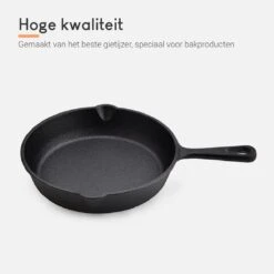 Ocina Gietijzeren Pan – Set Van 3 Stuks – ø25cm, ø19.5cm En ø16cm - Skillet - Koekenpan – Hapjespan – Koekenpan Inductie – Koekenpannenset - Gietijzeren Pan Bbq - Gietijzer - Incl. Receptenboek -Woonwinkel 1200x1200 1619