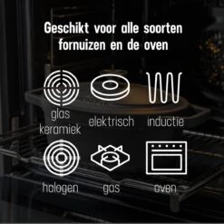 Gietijzeren Braadpan - Sudderpan Zwart Van Daumonet - Ovaal - Ø 29 Cm - 3 Liter - 100% PFAS & PFOA Vrij - Emaille - Geschikt Voor Alle Warmtebronnen - Elektrisch - Gas - Halogeen - Inductie - Keramisch - Vaatwasserbestendig -Woonwinkel 1200x1200 1656