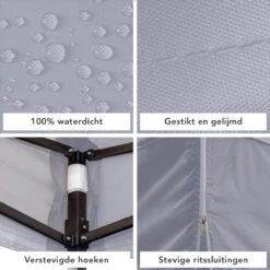 LifeGoods Partytent - 3x3 M - Zijwanden - Easy Up - Opvouwbaar - Waterdicht - Draagtas Met Wieltjes - Donkergrijs 22 LifeGoods Partytent - 3x3 M - Zijwanden - Easy Up - Opvouwbaar - Waterdicht - Draagtas Met Wieltjes - Donkergrijs -Woonwinkel 1200x1200 170