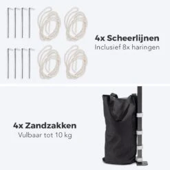 LifeGoods Partytent - 3x3 M - Zijwanden - Easy Up - Opvouwbaar - Waterdicht - Draagtas Met Wieltjes - Donkergrijs 24 LifeGoods Partytent - 3x3 M - Zijwanden - Easy Up - Opvouwbaar - Waterdicht - Draagtas Met Wieltjes - Donkergrijs -Woonwinkel 1200x1200 172