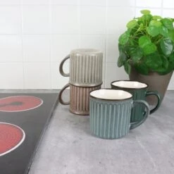 OTIX Koffiekopjes - Met Oor - Set Van 4 - Aardewerk - 250 Ml -Woonwinkel 1200x1200 1726