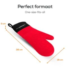 KitchenLove Ovenwanten - 2 Stuks Ovenhandschoenen - Hittebestendig Tot 250 °C - Siliconen - Rood 15 KitchenLove Ovenwanten - 2 Stuks Ovenhandschoenen - Hittebestendig Tot 250 °C - Siliconen - Rood -Woonwinkel 1200x1200 1741