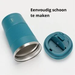 Castagnola Design RVS Koffiebeker To Go - Blauw - 380ml - Thermosbeker - Theebeker -Woonwinkel 1200x1200 1760