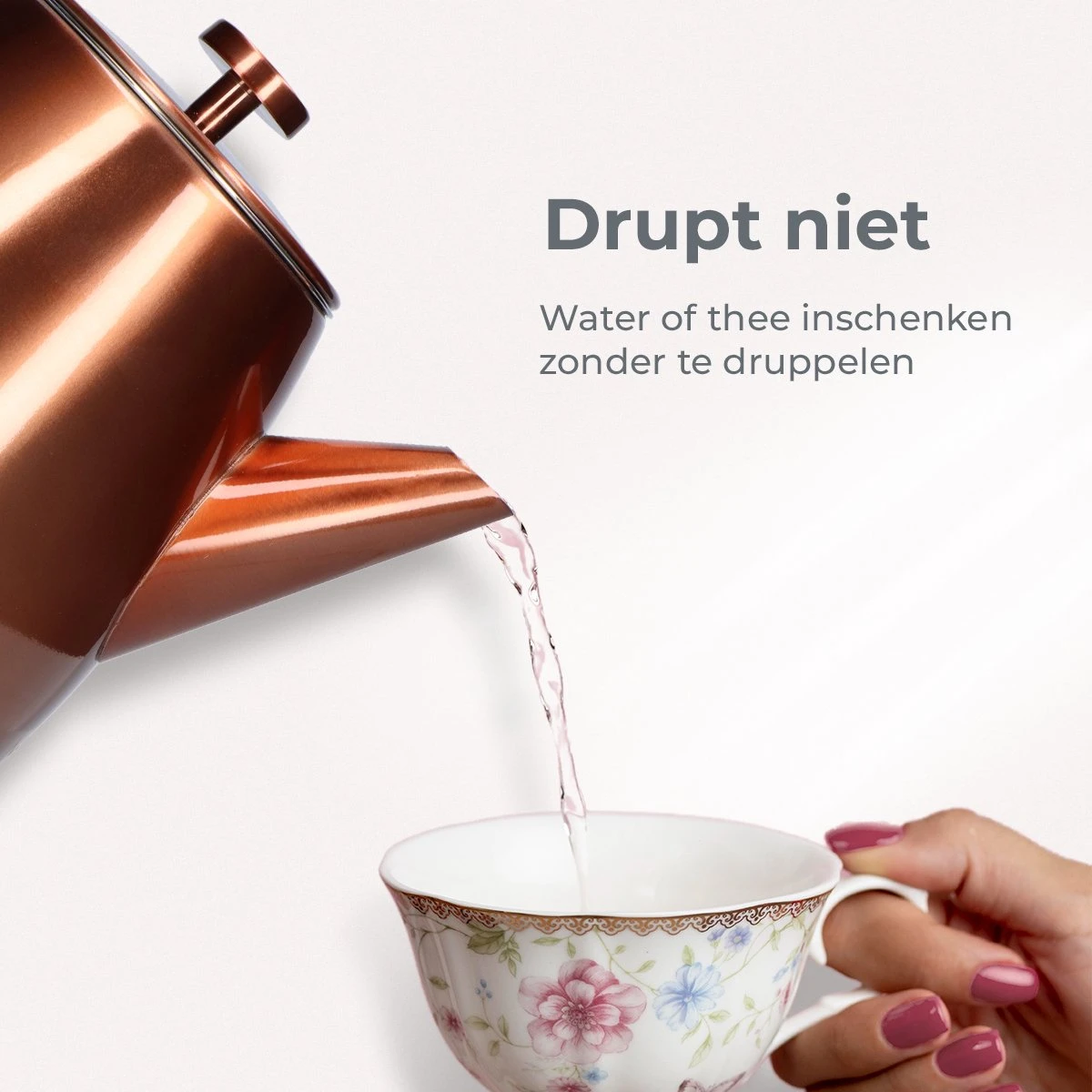 Vaja® Theepot Juliette Rosé Dubbelwandig 7 Vaja® Theepot Juliette Rosé Dubbelwandig - Afbeelding 5