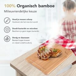 Rochester Snijplanken Hout – Borrelplank – Serveerplank - 3-Delig – Organisch Bamboe – Luxe Design – Hygienisch En Duurzaam -Woonwinkel 1200x1200 1837