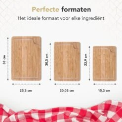 Rochester Snijplanken Hout – Borrelplank – Serveerplank - 3-Delig – Organisch Bamboe – Luxe Design – Hygienisch En Duurzaam -Woonwinkel 1200x1200 1839