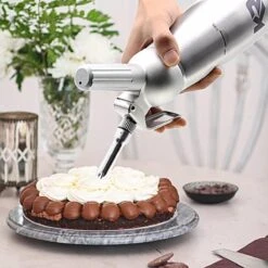 Robuuste Kwaliteit Slagroomspuit 0,5L (stalen Mondstuk) - Keizer RVS - Slagroomspuit Aluminium - Crèmespuit - Garneerspuit - Slagroomapparaat -Woonwinkel 1200x1200 1864