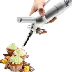 Robuuste Kwaliteit Slagroomspuit 0,5L (stalen Mondstuk) - Keizer RVS - Slagroomspuit Aluminium - Crèmespuit - Garneerspuit - Slagroomapparaat -Woonwinkel 1200x1200 1865
