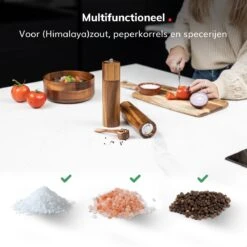Deleca Luxe Peper En Zoutmolen Set - Zout / Pepermolen - Handmatig - Met Navul Lepel & Geschenkdoos - Acacia Hout - Rond 18 Deleca Luxe Peper En Zoutmolen Set - Zout / Pepermolen - Handmatig - Met Navul Lepel & Geschenkdoos - Acacia Hout - Rond -Woonwinkel 1200x1200 1869