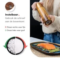 Deleca Luxe Peper En Zoutmolen Set - Zout / Pepermolen - Handmatig - Met Navul Lepel & Geschenkdoos - Acacia Hout - Rond 19 Deleca Luxe Peper En Zoutmolen Set - Zout / Pepermolen - Handmatig - Met Navul Lepel & Geschenkdoos - Acacia Hout - Rond -Woonwinkel 1200x1200 1870