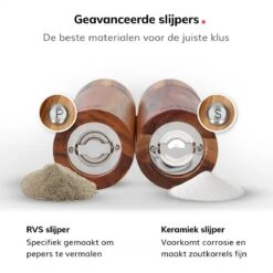 Deleca Luxe Peper En Zoutmolen Set - Zout / Pepermolen - Handmatig - Met Navul Lepel & Geschenkdoos - Acacia Hout - Rond 24 Deleca Luxe Peper En Zoutmolen Set - Zout / Pepermolen - Handmatig - Met Navul Lepel & Geschenkdoos - Acacia Hout - Rond -Woonwinkel 1200x1200 1875