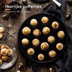 Ocina Poffertjespan Accessoires Set - Doseerfles - Poffertjes Spuitfles - 6x Poffertjes Vork - Kwast - Siliconen Kwast - Bakkwast - Gratis Poffertjes E-Book -Woonwinkel 1200x1200 1878