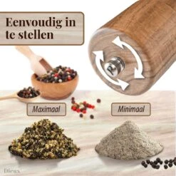 Dieux® - Peper En Zoutmolen Set - Cilinder Vorm - 22CM - Zout Peper Kruiden - 2 Stuks - Acacia Hout - Instelbare Maalgraad - Duurzaam - Luxe Kwaliteit - Hervulbaar - Pepermolen - Zoutmolen - BBQ Accesoires - Pasen 11 Dieux® - Peper En Zoutmolen Set - Cilinder Vorm - 22CM - Zout Peper Kruiden - 2 Stuks - Acacia Hout - Instelbare Maalgraad - Duurzaam - Luxe Kwaliteit - Hervulbaar - Pepermolen - Zoutmolen - BBQ Accesoires - Pasen -Woonwinkel 1200x1200 1887