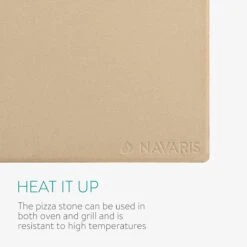 Navaris Pizzasteen XL Voor Oven En Barbecue - Rechthoekige Pizzaplaat 38 X 30 Cm - Inclusief Pizzaschep Met Extra Lang Handvat En Receptenboek -Woonwinkel 1200x1200 1944
