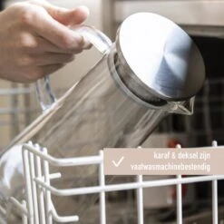 MÊZON® Schenkkan - Glazen Waterkan - Waterkaraf Voor Fruitwater - Multifunctionele Decanteer Karaf - Kan Met Deksel - 1.5L Capaciteit -Woonwinkel 1200x1200 1959