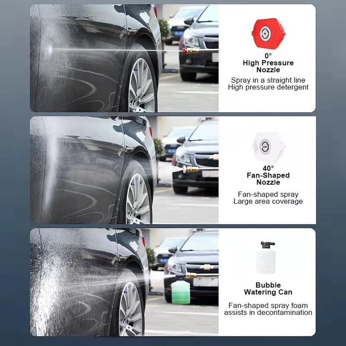 BOTC Universal Hogedrukreiniger - Draagbaar - Auto Wasmachine - Hogedrukreiniger 12 BOTC Universal Hogedrukreiniger - Draagbaar - Auto Wasmachine - Hogedrukreiniger - Afbeelding 10