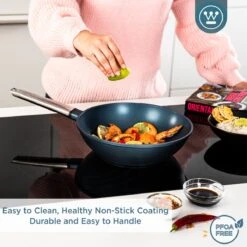 Westinghouse Performance Series - Wokpan Inductie - 28cm Luxe Wok Met Deksel - Blauw - Geschikt Voor Alle Warmtebronnen -Woonwinkel 1200x1200 1971