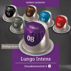 Douwe Egberts Lungo Intens Koffiecups - Intensiteit 8/12 - 10 X 20 Capsules -Woonwinkel 1200x1200 1985