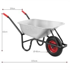 Gardebruk Kruiwagen 100L - Luchtband - 250kg Draagkracht Zilver 17 Gardebruk Kruiwagen 100L - Luchtband - 250kg Draagkracht Zilver -Woonwinkel 1200x1200 201