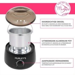 MURLEY'S Wax Apparaat Ontharen Set 500 Gram Waxbonen, Pre En Afterspray (2x 60ml) En 30 Houten Spatels Voor Lichaam En Gezicht -Woonwinkel 1200x1200 2190