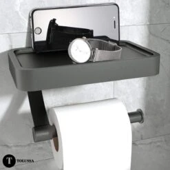 Tolussa Premium WC Rolhouder Zwart Met Plankje - Toiletrolhouder Zwart Met Plankje - Met En Zonder Boren 15 Tolussa Premium WC Rolhouder Zwart Met Plankje - Toiletrolhouder Zwart Met Plankje - Met En Zonder Boren -Woonwinkel 1200x1200 2232
