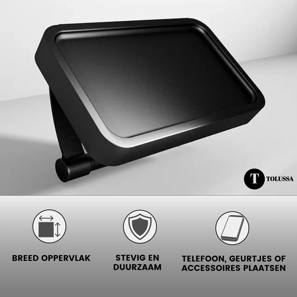 Tolussa Premium WC Rolhouder Zwart Met Plankje - Toiletrolhouder Zwart Met Plankje - Met En Zonder Boren 9 Tolussa Premium WC Rolhouder Zwart Met Plankje - Toiletrolhouder Zwart Met Plankje - Met En Zonder Boren - Afbeelding 7