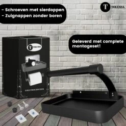 Tolussa Premium WC Rolhouder Zwart Met Plankje - Toiletrolhouder Zwart Met Plankje - Met En Zonder Boren 21 Tolussa Premium WC Rolhouder Zwart Met Plankje - Toiletrolhouder Zwart Met Plankje - Met En Zonder Boren -Woonwinkel 1200x1200 2237