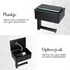 Gatot Goodies RVS Toiletrolhouder Met Plankje - WC Rolhouder Zwart Zonder Boren –Toiletpapierhouder Zelfklevend – Met Lade 12 Gatot Goodies RVS Toiletrolhouder Met Plankje - WC Rolhouder Zwart Zonder Boren –Toiletpapierhouder Zelfklevend – Met Lade -Woonwinkel 1200x1200 2252