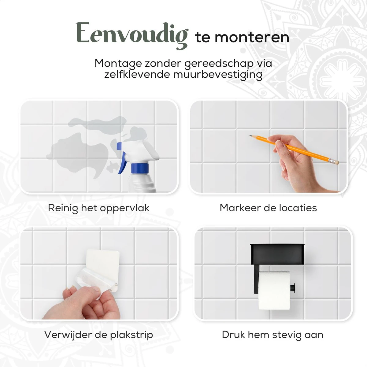 Gatot Goodies RVS Toiletrolhouder Met Plankje - WC Rolhouder Zwart Zonder Boren –Toiletpapierhouder Zelfklevend – Met Lade 6 Gatot Goodies RVS Toiletrolhouder Met Plankje - WC Rolhouder Zwart Zonder Boren –Toiletpapierhouder Zelfklevend – Met Lade - Afbeelding 4