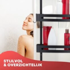 SIAFOSS Doucherek Zonder Boren Doucherek Hangend - 100% Stevig - 100% RVS - Hangend Badkamerrekje - Doucherek Aan Douchewand - Badkamer Accessoires - RVS Zwart - 2 Laags - Douchemand 27 SIAFOSS Doucherek Zonder Boren Doucherek Hangend - 100% Stevig - 100% RVS - Hangend Badkamerrekje - Doucherek Aan Douchewand - Badkamer Accessoires - RVS Zwart - 2 Laags - Douchemand -Woonwinkel 1200x1200 2262
