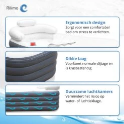 Opblaasbaar Bad Ligbad Zitbad Volwassenen - Ijsbad Badkuip Opblaasbad - Opvouwbaar Bad Opblaas Bad Antraciet -Woonwinkel 1200x1200 2288