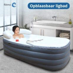 Opblaasbaar Bad Ligbad Zitbad Volwassenen - Ijsbad Badkuip Opblaasbad - Opvouwbaar Bad Opblaas Bad Antraciet -Woonwinkel 1200x1200 2292