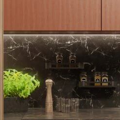 BrandtBergkamp RVS Doucherek 2 Laags – Zonder Boren – Doucherekje Hangend – Badkamerrek Zwart -Woonwinkel 1200x1200 2307