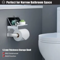 BOTC Toiletrolhouder Met Handdoekhaakjes - Toiletrolhouder - Toiletrolhouder - Zelfklevend / Boren / Zonder Boren - RVS - Zliver 15 BOTC Toiletrolhouder Met Handdoekhaakjes - Toiletrolhouder - Toiletrolhouder - Zelfklevend / Boren / Zonder Boren - RVS - Zliver -Woonwinkel 1200x1200 2325