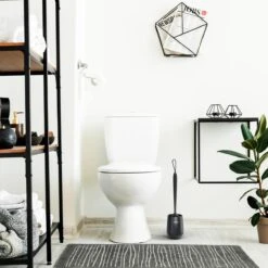 Toiletborstel Met Houder - WC Borstel - Vrijstaand - Siliconen - Zwart -Woonwinkel 1200x1200 2402