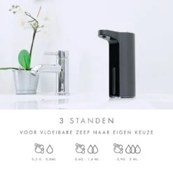 101Products Automatische Zeepdispenser - USB Oplaadbaar - Zeepdispenser Met Sensor - Zeeppompje - Zwart -Woonwinkel 1200x1200 2419
