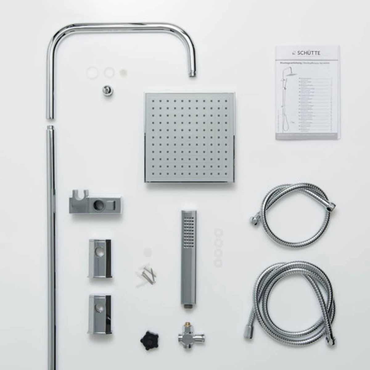 SCHÜTTE Tokyo Douchesysteem - Regendouche - 102 Cm Stang - Chroom 9 SCHÜTTE Tokyo Douchesysteem - Regendouche - 102 Cm Stang - Chroom - Afbeelding 7