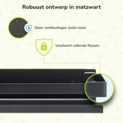 Doucherek Zwart 30 CM - Badkamer Rekje Douche - Zonder Boren - Douchemandje -Woonwinkel 1200x1200 2446