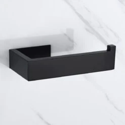 DesignX 3M™ Toiletrolhouder Zonder Boren Zwart Zelfklevend - WC Rolhouder - Matte - Papier - Houder - Incl. 3M Plakstrip -Woonwinkel 1200x1200 2453