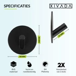 Handdoekhaakjes Zelfklevend - Zwart - Haakjes Handdoek 2st - Badkamer & Keuken 17 Handdoekhaakjes Zelfklevend - Zwart - Haakjes Handdoek 2st - Badkamer & Keuken -Woonwinkel 1200x1200 2460