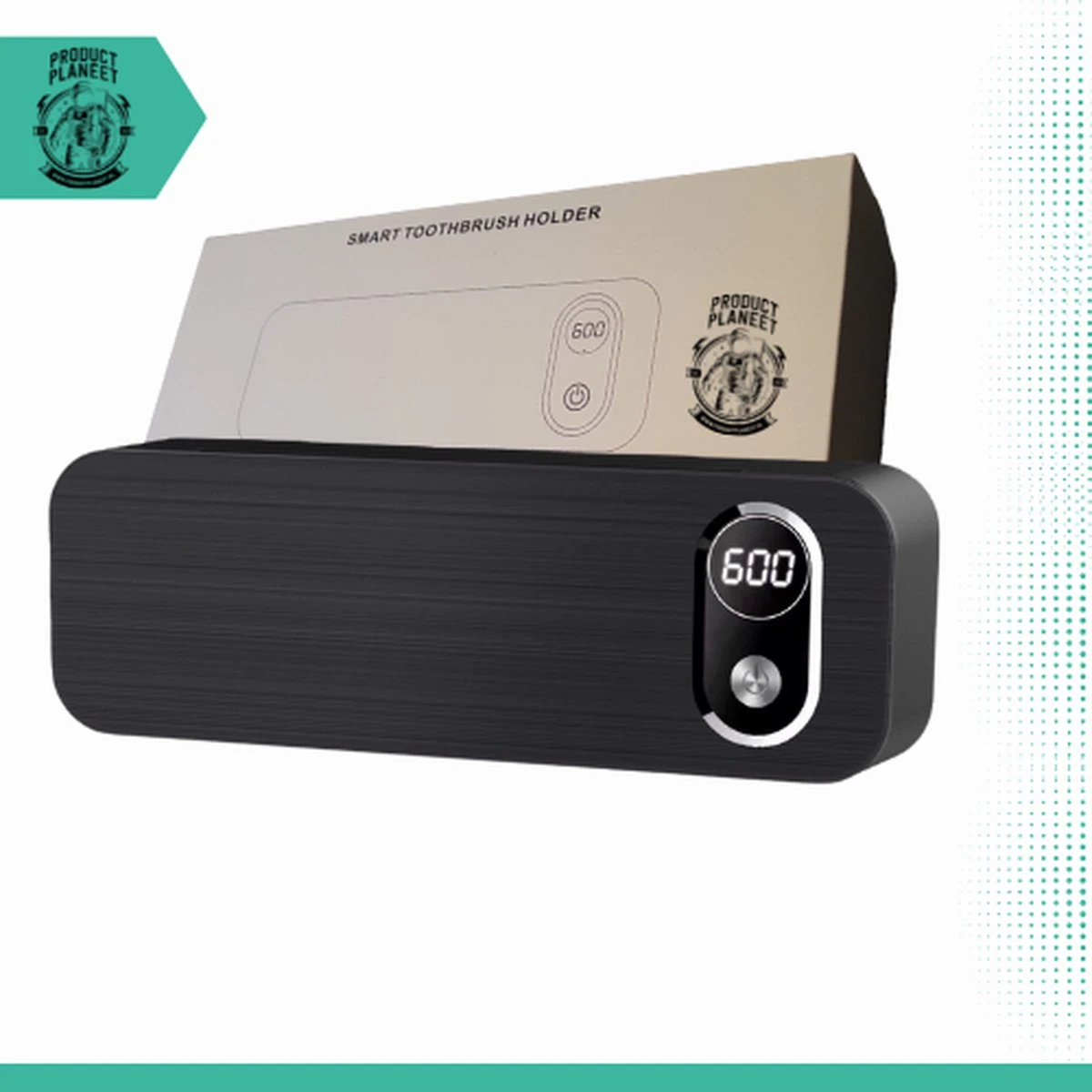 UV-Brush | Tandenborstelhouder Antibacterieel | Steriliserend UV Licht | Hangend | Zwart | Badkamer | Nieuw Model Met Ventilator 9 UV-Brush | Tandenborstelhouder Antibacterieel | Steriliserend UV Licht | Hangend | Zwart | Badkamer | Nieuw Model Met Ventilator - Afbeelding 7