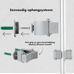 Chaton® Vloertrekker Lang Met Ophangsysteem - Afdraaibare Wisser - Douchewisser - Trekker Douche - Vloerwisser - Uitschuifbaar 70cm Tot 125cm -Woonwinkel 1200x1200 2492