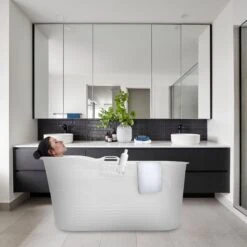 LIFEBATH - Zitbad Mira - Bath Bucket XL - 400L - Ligbad 122 Cm - Wit -Woonwinkel 1200x1200 2509